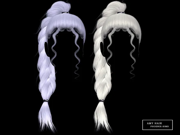 Alpha Amy Hair by phoenixsims4 - The Sims 4 Custom Content