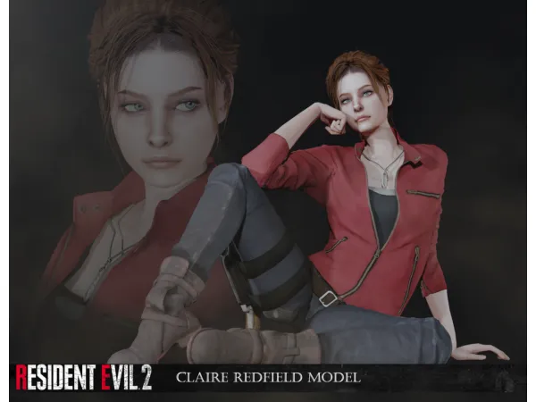 Mix Resident Evil 2 Remake Claire Redfield Model sims by simsfinds - The Sims 4 Custom Content