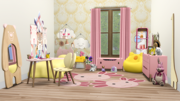 Maxis Match ROARSOME KIDS BEDROOM by simsfinds - The Sims 4 Custom Content