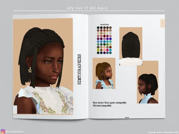 Alpha Ally Hair (ALL AGES) - The Sims 4 Custom Content