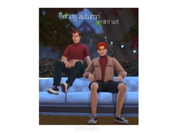 Maxis Match Boring autumn mini set by simsfinds - The Sims 4 Custom Content