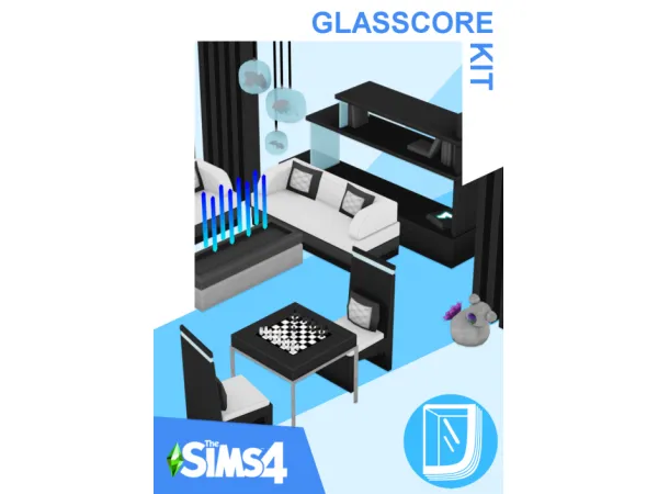 Maxis Match GlassCore back into the future - The Sims 4 Custom Content