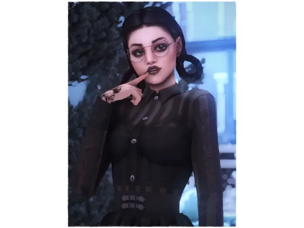 Maxis Match Cassandra Goth by simsfinds - The Sims 4 Custom Content