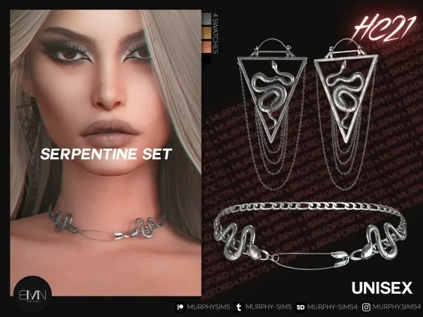Alpha Serpentine Set [HC21] by bradford - The Sims 4 Custom Content
