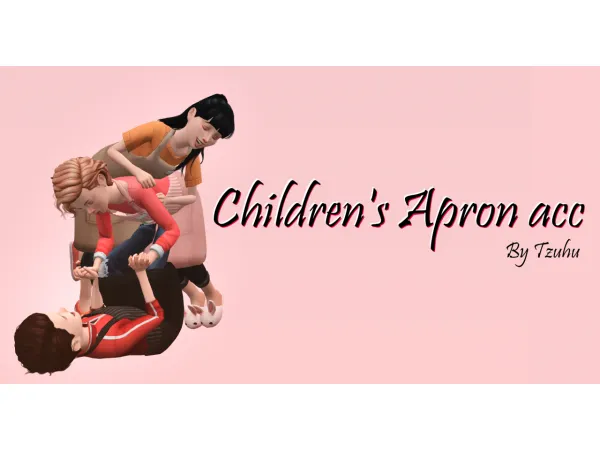 Maxis Match Sims4 Childrens Apron Accessory by simsfinds - The Sims 4 Custom Content