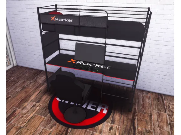 Alpha Gamer Boy Room (part 1) by simmerkatex - The Sims 4 custom content