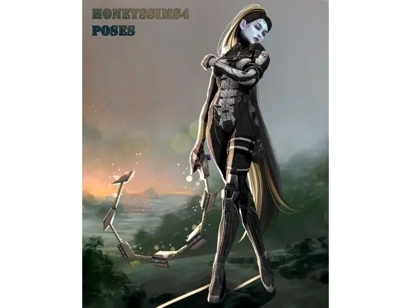 Mix HoneysSims4 [HS4] (Soul Calibur) Snake SwordIvy Poses by simsfinds - The Sims 4 Custom Content