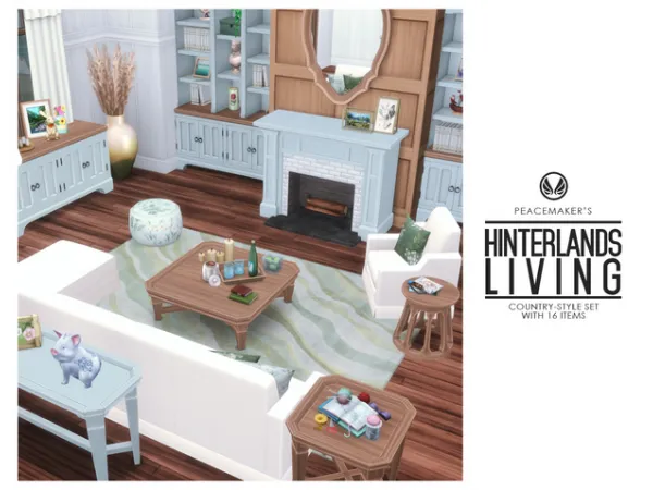 Maxis Match Hinterlands Living by simsfinds - The Sims 4 Custom Content