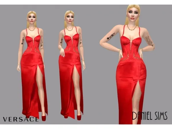 Alpha Lady Gaga in Versace by simsfinds - The Sims 4 Custom Content