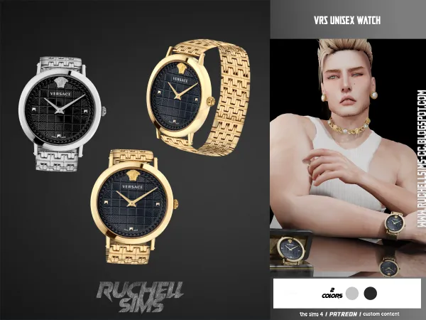 Alpha VRS UNIS3X WATCH by ruchellsims - The Sims 4 Custom Content