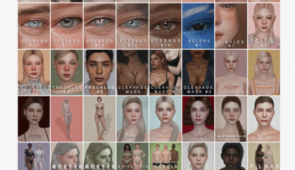 Alpha All compatible for sliders by simsfinds - The Sims 4 Custom Content