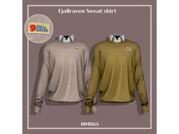 Alpha Fjallraven Sweat shirt by RIMINGS - The Sims 4 Custom Content