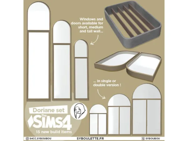 Alpha Doriane set - The Sims 4 Custom Content