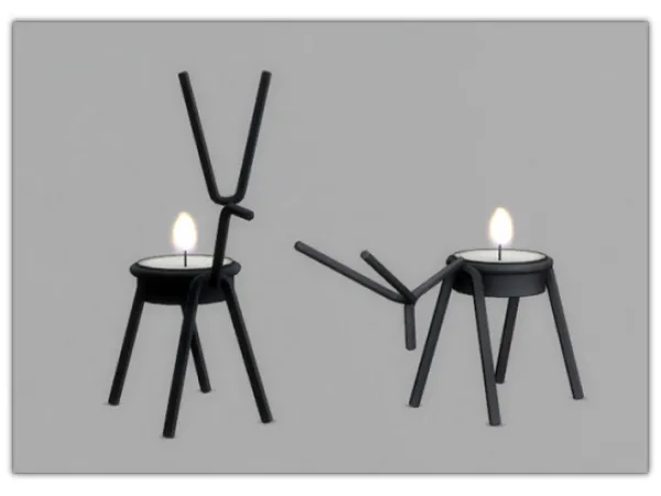 Mix Holiday Gift 2021 Reindeer Candles by 13pumpkin31 - The Sims 4 Custom Content