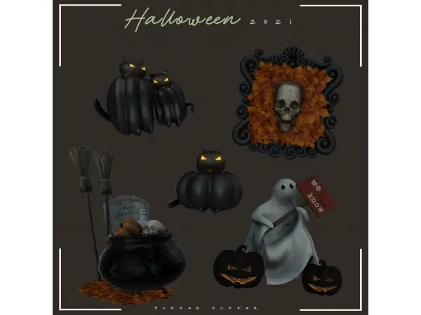 Maxis Match pack Halloween 2021 - The Sims 4 Custom Content