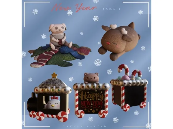 Alpha pack New Year part 1 (early access 121821) - The Sims 4 Custom Content