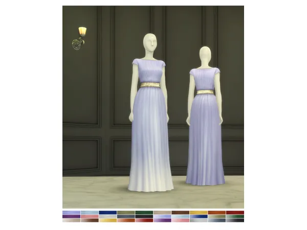 Maxis Match Duchess of Dress XIV (30 color) by simsfinds - The Sims 4 Custom Content