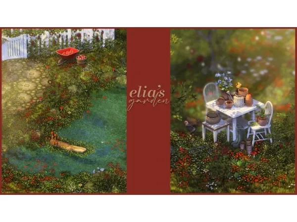 Maxis Match elias garden a decorative lot by simsfinds - The Sims 4 Custom Content