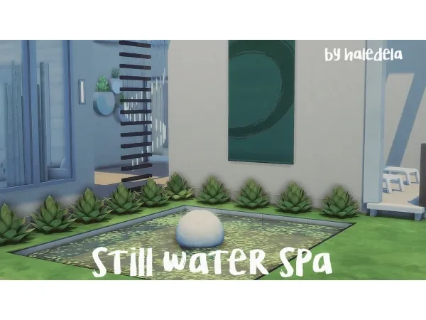 Maxis Match haledela Still Water Spa by simsfinds - The Sims 4 Custom Content