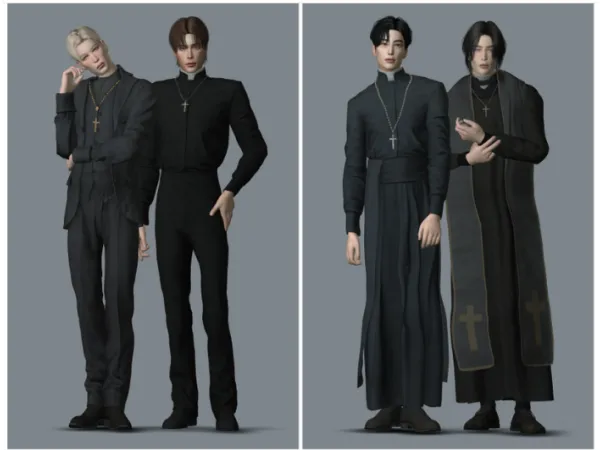 Alpha Priest Set by simsfinds - The Sims 4 Custom Content