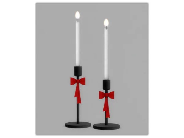 Mix Holiday Gift 2021 Candle Sticks by 13pumpkin31 - The Sims 4 Custom Content