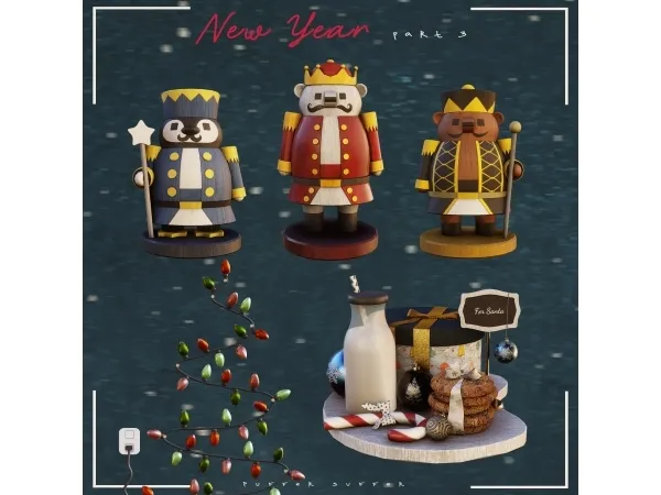 Alpha pack New Year part 3 (early access 010222) - The Sims 4 Custom Content