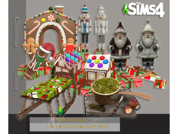 Mix december decor by simsfinds - The Sims 4 Custom Content