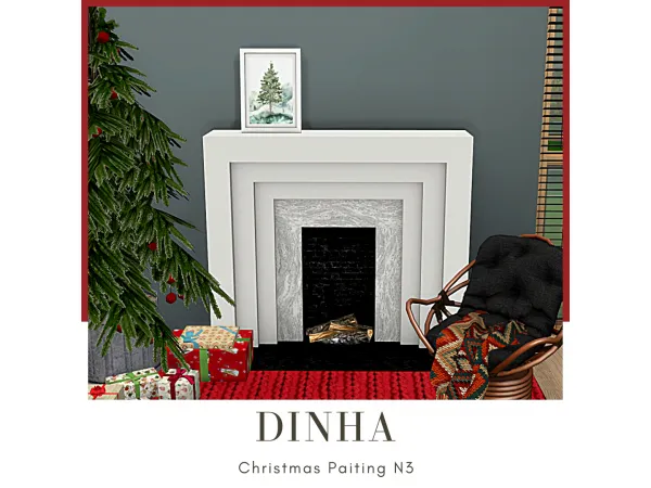 Maxis Match Christmas Painting 3 by dinhagamer - The Sims 4 Custom Content