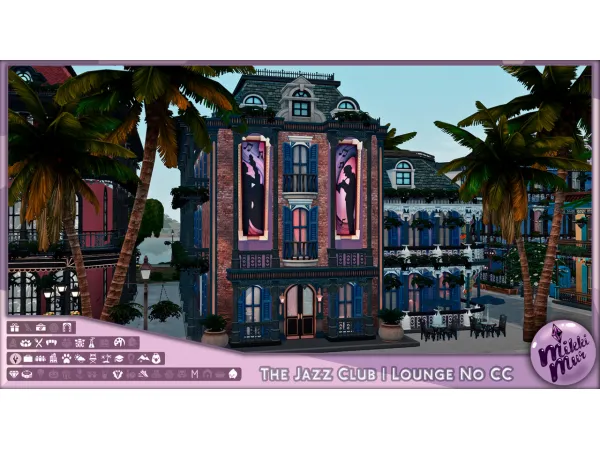 Maxis Match The Jazz Club Sims 4 Build No Джаз Клуб by MikkiMur - The Sims 4 Custom Content