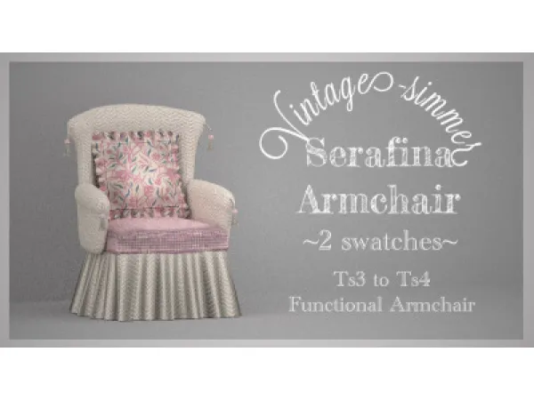 Mix Serafina Armchair - The Sims 4 Custom Content