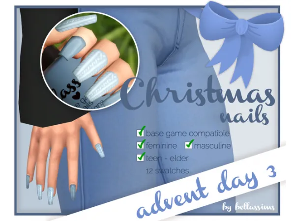 Advent Day 3 - Christmas Nails by Bellassims