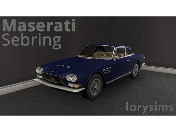 Mix 1965 Maserati Sebring by simsfinds - The Sims 4 Custom Content
