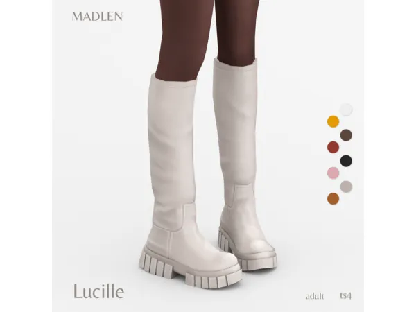 Maxis Match Lucille Boots by madlensims - The Sims 4 Custom Content