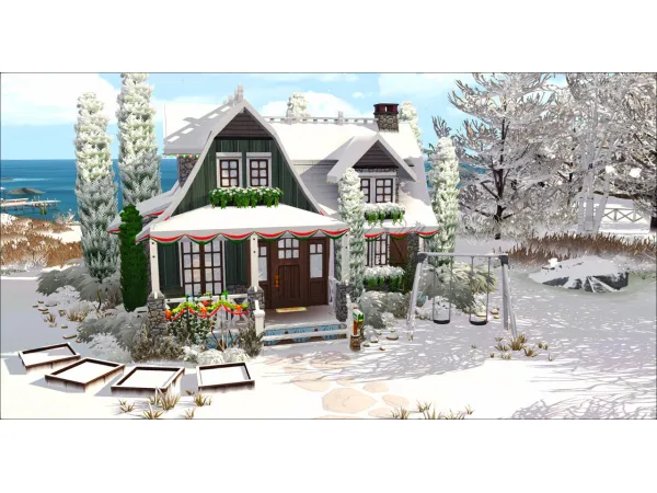 Maxis Match Brindleton Cottage Mini Winterfest Day 4 No - The Sims 4 Custom Content
