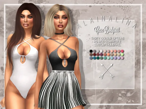 Maxis Match Cece Bodysuit by alainalina - The Sims 4 Custom Content