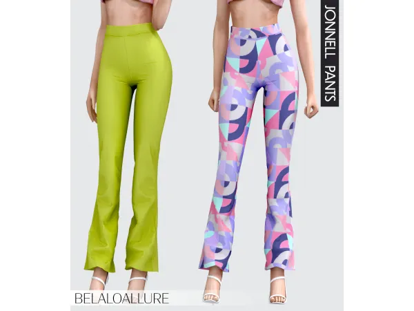 Alpha Belaloallure Jonnell pants by simsfinds - The Sims 4 custom content