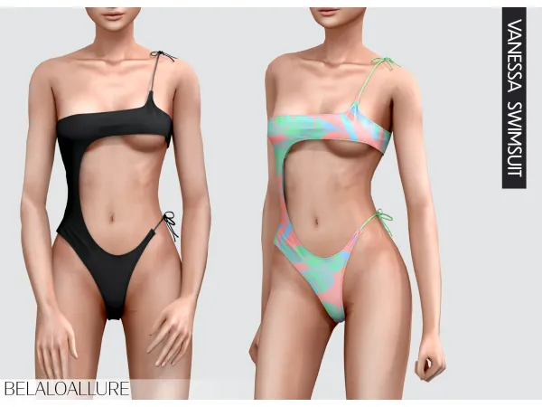 Belaloallure Vanessa Swimsuit - The Sims 4 custom content