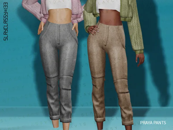 Alpha SC133 Praya pants by slayclassy - The Sims 4 Custom Content