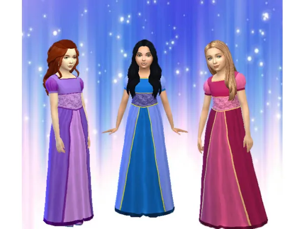 Maxis Match Girls Dress by Kiara Zurk - The Sims 4 Custom Content