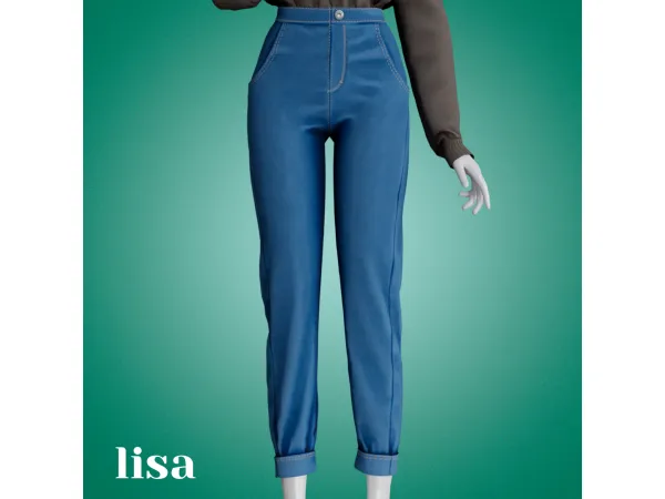 Alpha Lisa pants by amelylina - The Sims 4 Custom Content