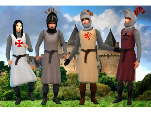 Maxis Match Medieval Warrior by simsfinds - The Sims 4 Custom Content