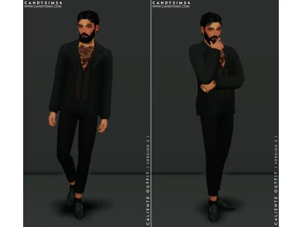 Maxis Match CALIENTE OUTFIT by simsfinds - The Sims 4 Custom Content