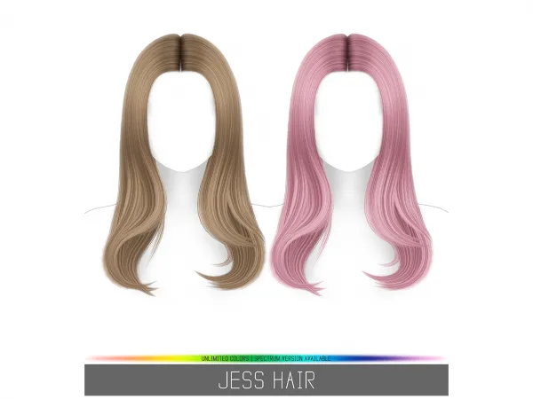 Alpha JESS HAIR - The Sims 4 Custom Content