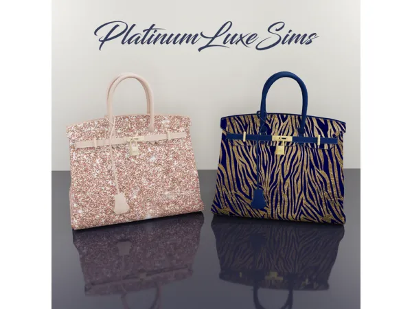 Alpha Hermès Luxury Birkin's by simsfinds - The Sims 4 Custom Content
