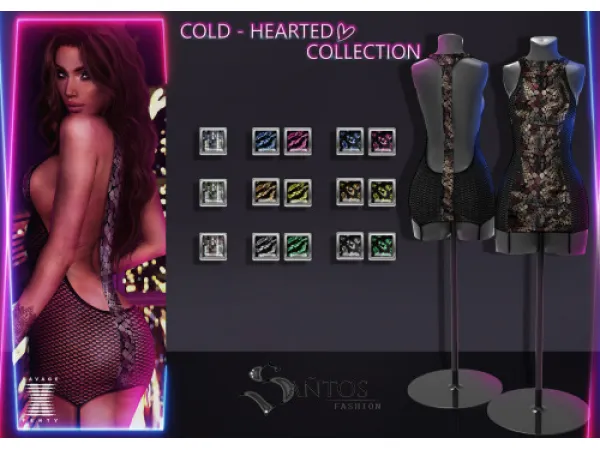 Alpha Savage X Fenty Cold Hearted Slip Dress by simsfinds - The Sims 4 Custom Content