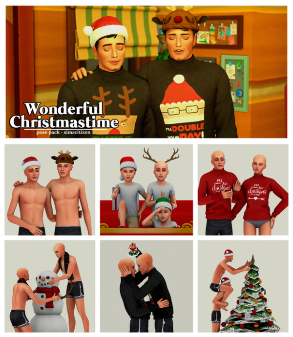 Mix Wonderful Christmas time by simsfinds - The Sims 4 Custom Content