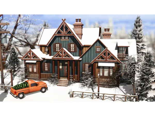 Maxis Match NO Rustic Familiar House by plumbobkingdom - The Sims 4 Custom Content