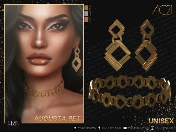 Alpha Augusta Set [AC21 Day 16] - The Sims 4 Custom Content