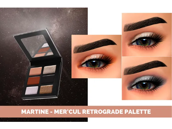 Mix MARTINE MERCULE RETROGRADE PALETTE by fifthscreations - The Sims 4 Custom Content
