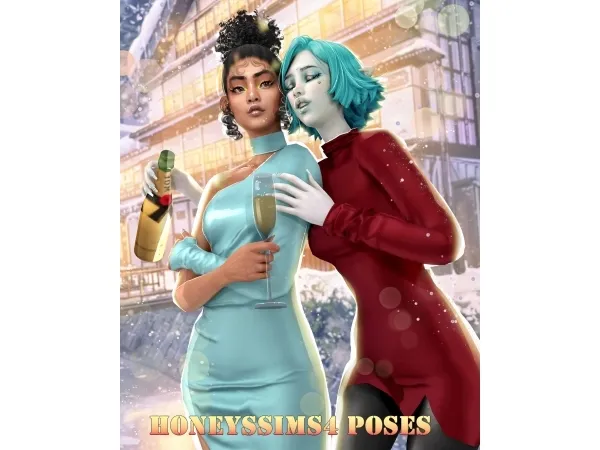 Akuiyumi x HoneysSims4 Collaboration - See you next year by HoneysSims4